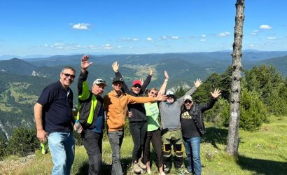 Rosetta Moto Tours and happy guests at Valchi kamak (Wolf's rock)